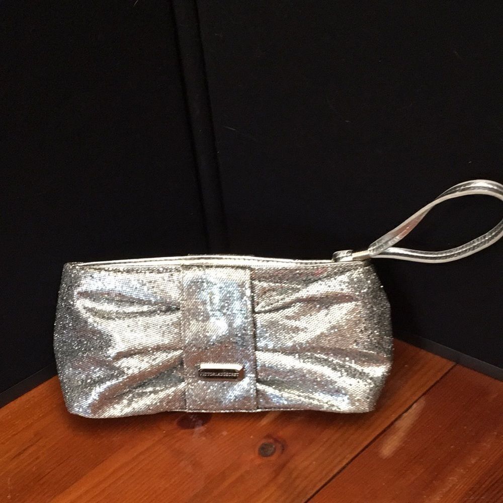 Victoria’s Secret Shimmering Silver Wristlet - Restored Elegance!
